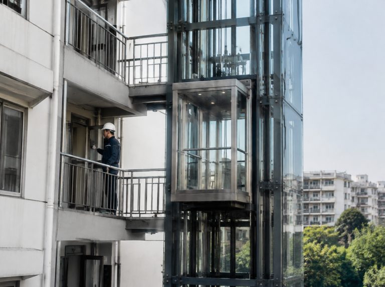 深圳旧楼加建观光电梯